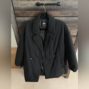 Black zara puff jacket